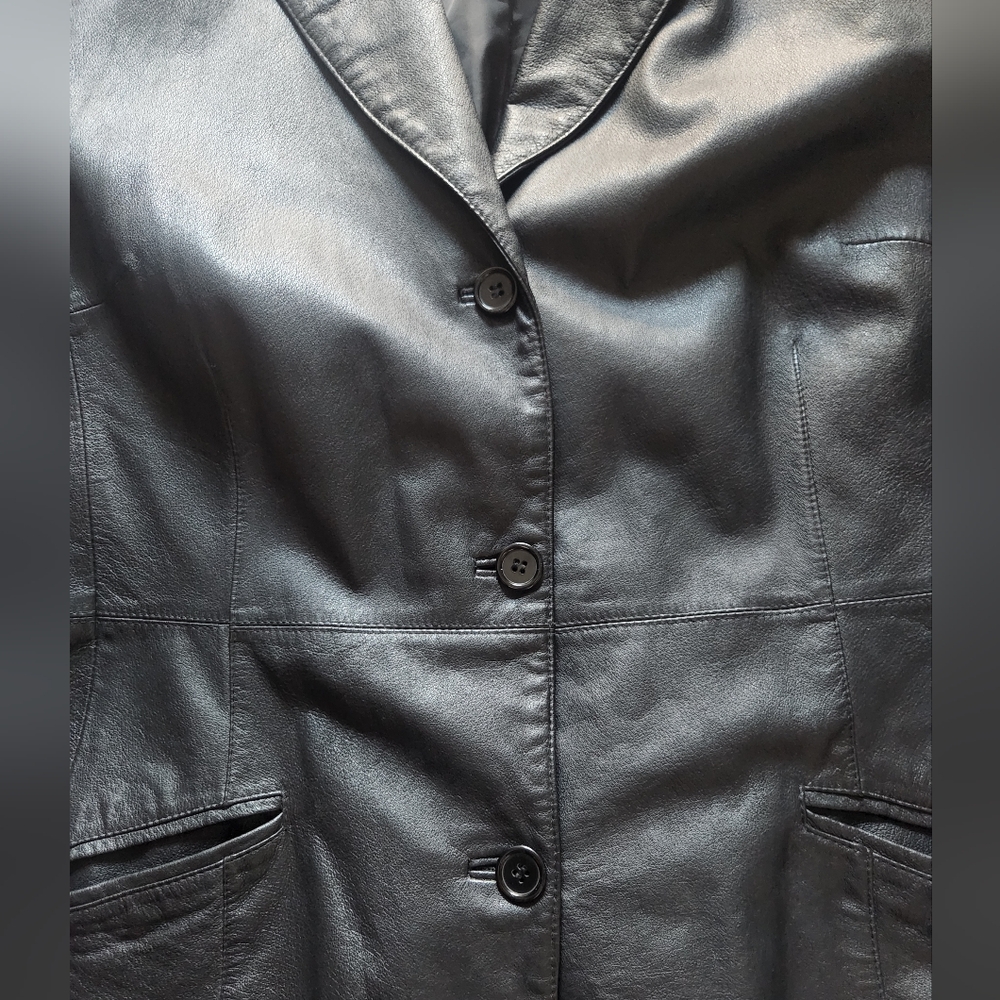 Newport News Black Leather Jacket